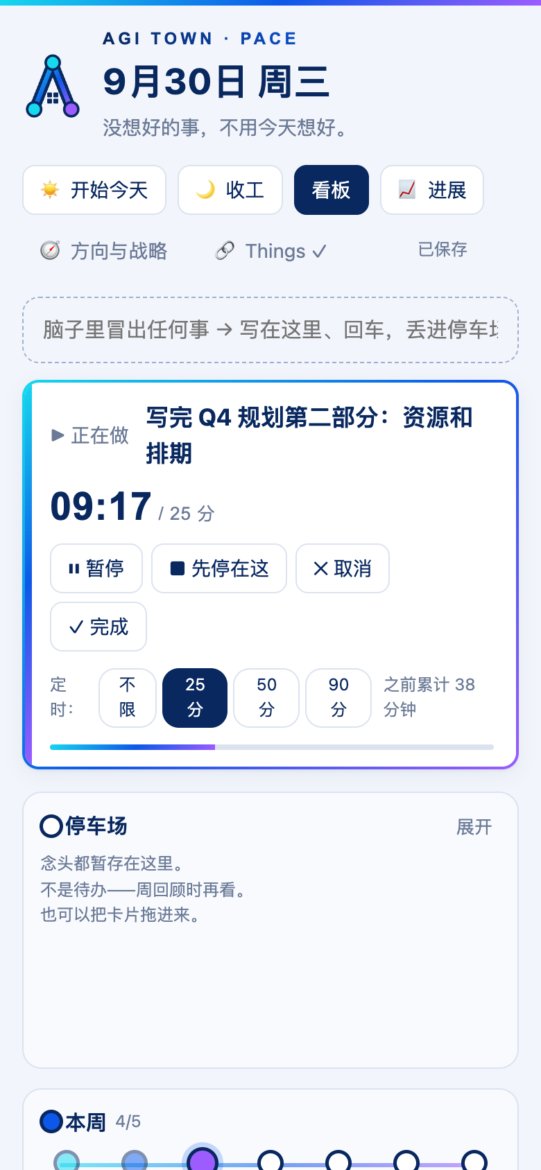 窄窗口：顶部和正在做